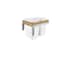 Rev-A-Shelf Maple Veneer, Light Brown, 16.5 in W, 17.75 in H, 22.625 in D, 22.63 in L, Light Brown 4WCTM-1850DM2-419-FL - alternate 1
